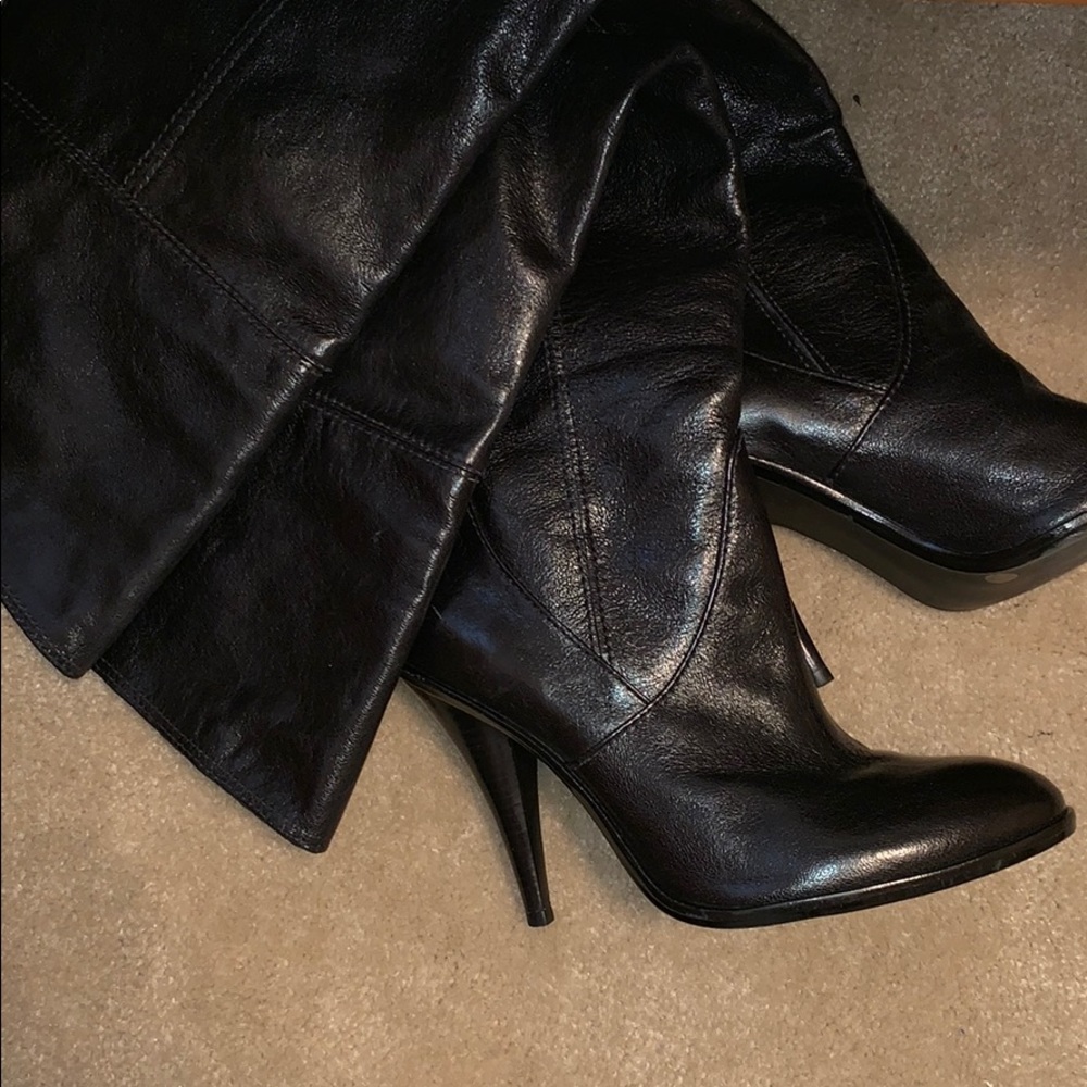 BCBG leather over the knee boots